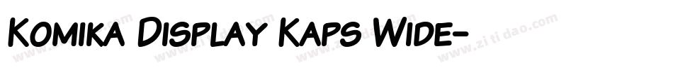 Komika Display Kaps Wide字体转换